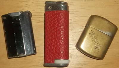 3 old lighters